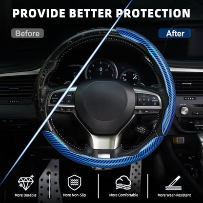 3pcs Carbon Fiber Anti (Glossy Blue / Universal (3pcs))