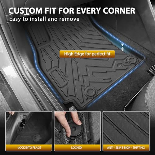 Floor Mats for KIA K4 2025 2026 2027 All Weather 3D TPE Anti