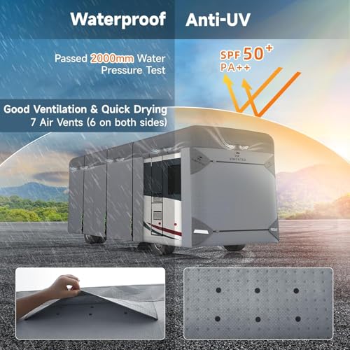 Class A RV Cover Fits 31' (Class A RV Cover(Grey) / Fits 31-34FT)