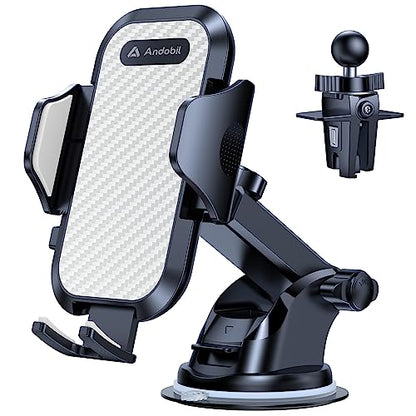 Car Phone Mount [Ultra Stable & Big Phones Friendly] Cell Phone Holders for Your Car Dashboard Windshield Vent Truck