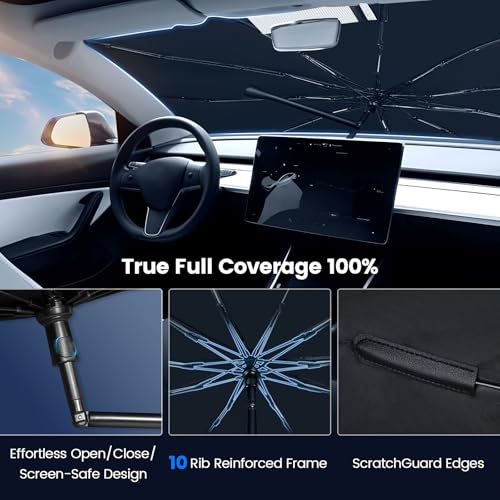 Windshield Sun Shade Umbrella for Chrysler Pacifica 2017 (For Chrysler Pacifica 2017-2026-ICY)