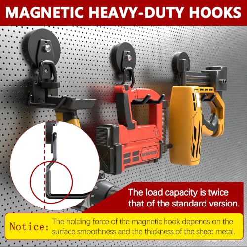 Heavy Duty Magnetic Hooks (2.6"x4-ZSU / Black)