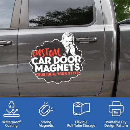 Custom Car Magnet Signs for Advertising and Promotion (Custom Size)