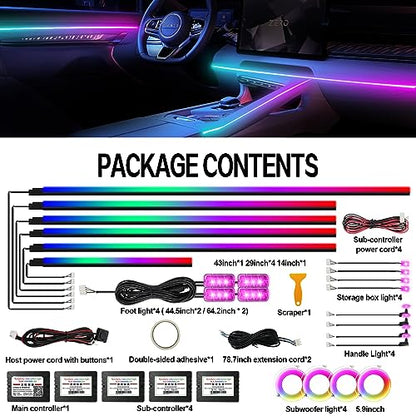 Dreamcolor Acrylic Ambient Lighting Car Lights (dreamcolor 22 lights)