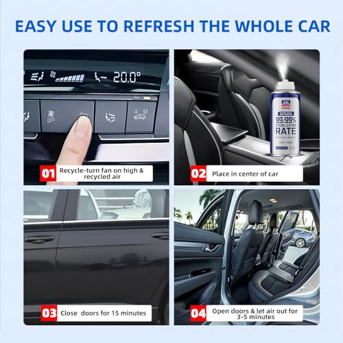 Glodway Whole Car Air Refresher Spray (6 Ounce (Pack of 3) / White)