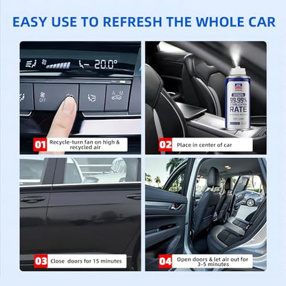 Glodway Whole Car Air Refresher Spray (6 Ounce (Pack of 3) / White)