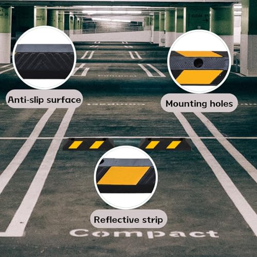 Heavy Duty Parking Curb Wheel Stop (21" - 4Pack)