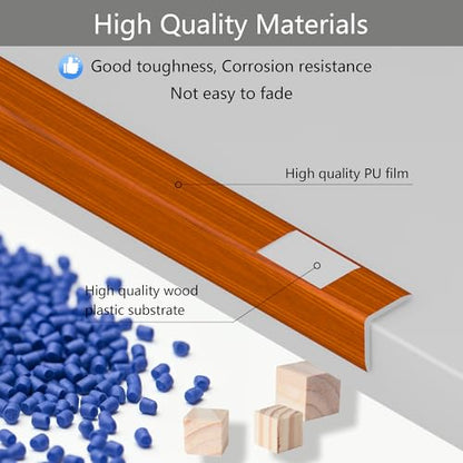 6 Pcs 49" Wall Corner Protector Trim (6pcs * Walnut)