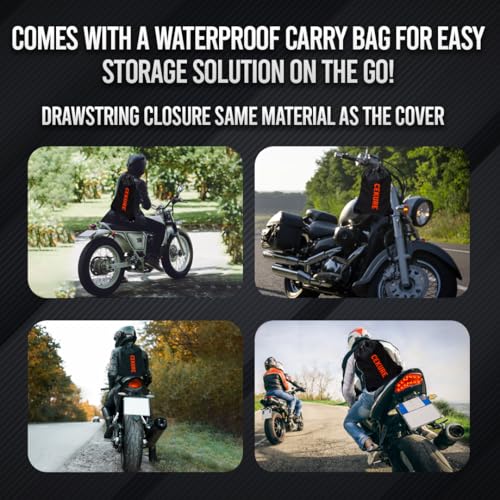 240D Heavy Duty Motorcycle Cover Fits up to 88" (88.6 Inch)