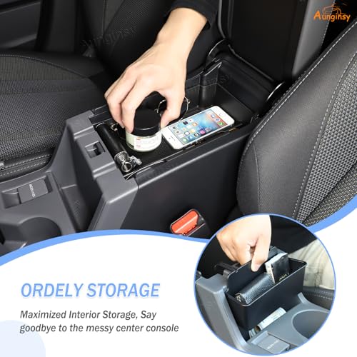 Center Console Organizer Tray Compatible with Subaru Crosstrek (Armrest+Hanging Storage Box)