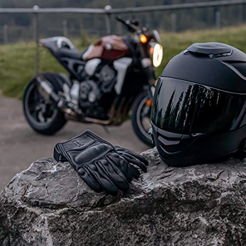 Mens Full Finger Touchscreen Motorcycle Gloves GM028 Black L (Large / Black(Upgrade))