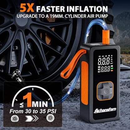 Cordless Portable Air Compressor (Orange)