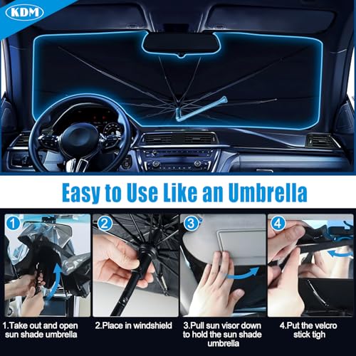 Umbrella Style Windshield Sun Shade for 2023 2024 2025 Honda CR (for 2023-2025 Honda CR-V-Umbrella)
