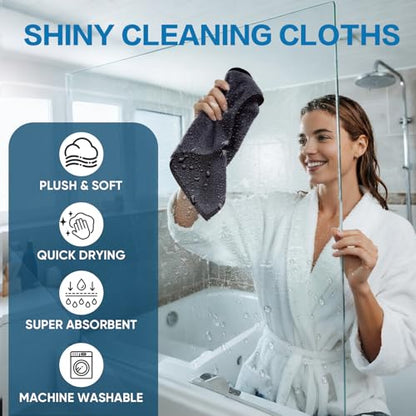 Shiny Wipes Shower Cleaning Cloth (2PCS 15.7*23.6 inch)
