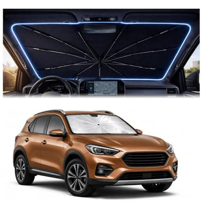 Car Windshield Sun Shade Umbrella Universal for Most of Sedan & SUV (Medium(56" L*31" W))