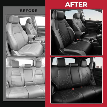Seat Covers for 2017 (Black & Gray / CR-V 2017-2022 Full Set)