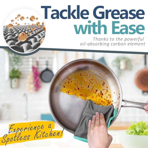Glass Polishing Streak Free Miracle Cleaning Cloth (Grey-green)