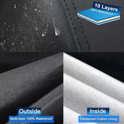 10 Layers Car Cover Custom Fit for Porsche 718 (Black Gray / Custom Fit for Porsche 718 Boxster Cayman)