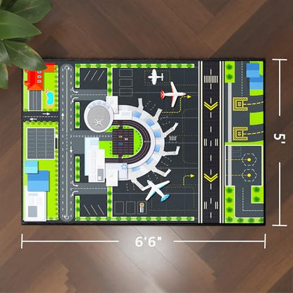 Airport Rug for Boys Playroom (5'x 6'6" / Airport01)