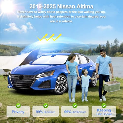 6pcs Car Window Shades for Nissan Altima 2019 (for Altima2019-2025)
