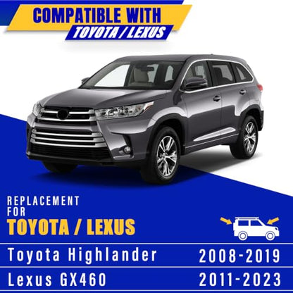 3 Wipers Fits Toyota Highlander 2008 (26"+20"+12")