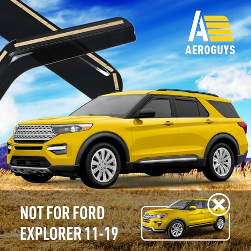 Extra Durable Window Deflectors in (For Ford Explorer 20-26)