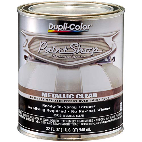BSP301-2 PK 'Paint Shop' Metallic Clear Coat Finish System Special Effects Mid-Coat - 1 Quart, (Case of 2) (Metallic Clear / 32 Fl Oz (Pack of 2) / Optional)