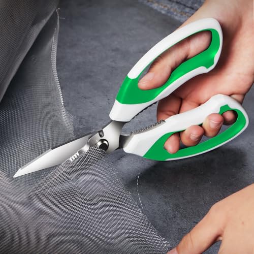 Utility Scissors All Purpose heavy duty 8 (Green)