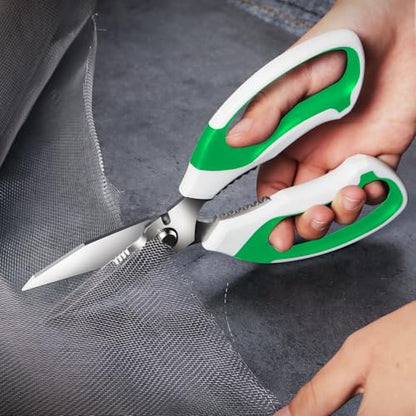 Utility Scissors All Purpose heavy duty 8 (Green)