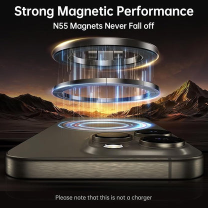 Fits MagSafe Car Mount Magnetic Phone Holder for Dash and Tesla (Titanium Black)