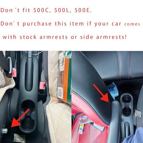 Compatible with Fiat 500 Armrest 2012