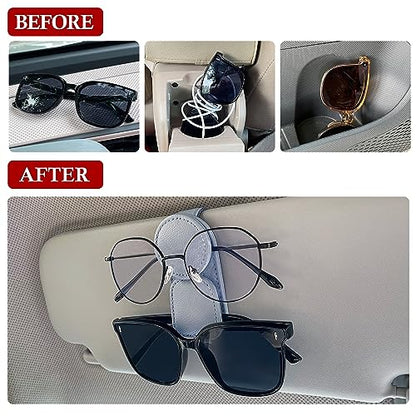 Sunglasses Holder for Car Visor (gray / 1 Pack)