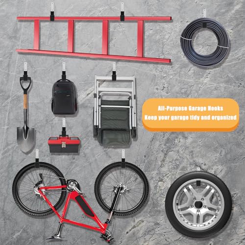 Heavy Duty Wall Mount Hooks (6 Medium)