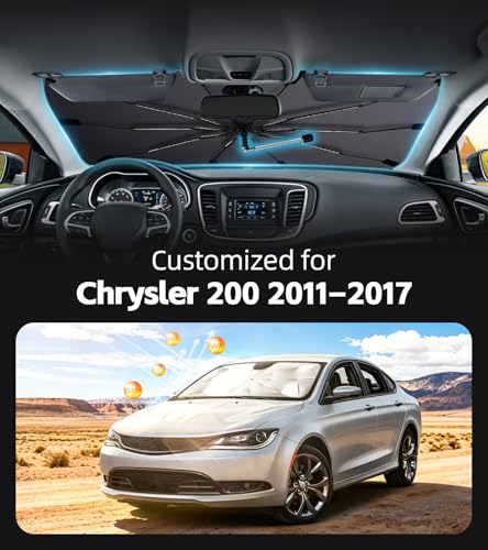 Windshield Sun Shade for Chrysler 200 2011 (Fit for Chrysler 200 2011–2017)
