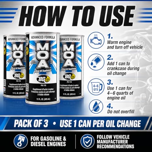 BG Advanced Formula MOA PN 115 Motor Oil Additive