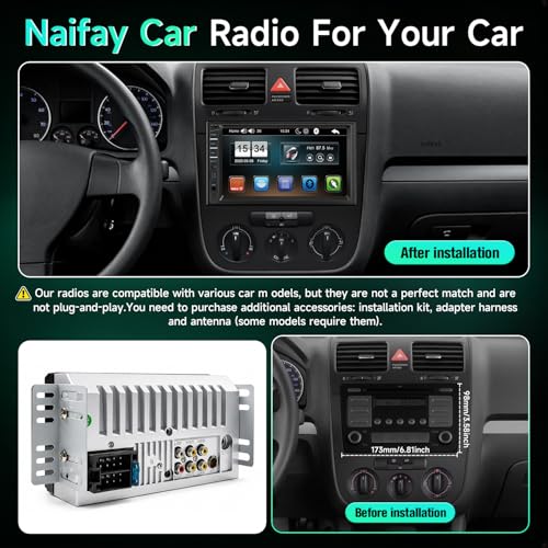 Car Stereo Double Din Radio with Bluetooth Car Audio Receivers (Car MP5 Player(No CarPlay))