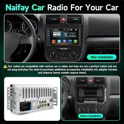 Car Stereo Double Din Radio with Bluetooth Car Audio Receivers (Car MP5 Player(No CarPlay))