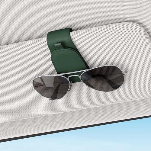 Magnetic Sunglass Holder for Car Visor (Grass Green)