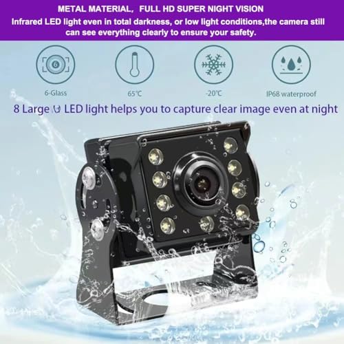 4K RV Backup Camera System (10.1 Inch Monitor)