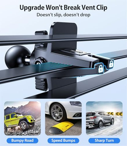 for MagSafe Car Mount [Strongest Magnet Power] Car Phone Holder (Blue)