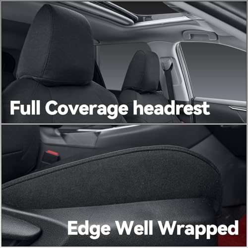Camry Car Seat Covers Custom for Toyota 2025 2026 Camry (Polyester(Black) / 2025-2026 Camry Hybrid (XLE/XSE))