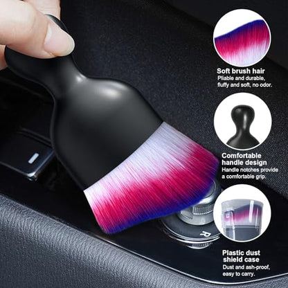 Car Detailing Brush (White/Red/Blue / 1 PC)