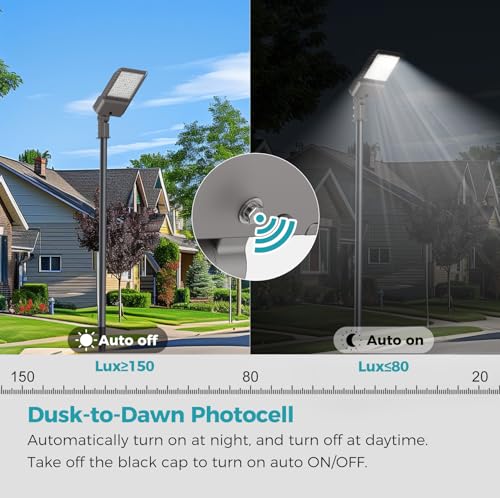 180W Parking Lot Light 32400LM LED Street Lights Outdoor 3Pack