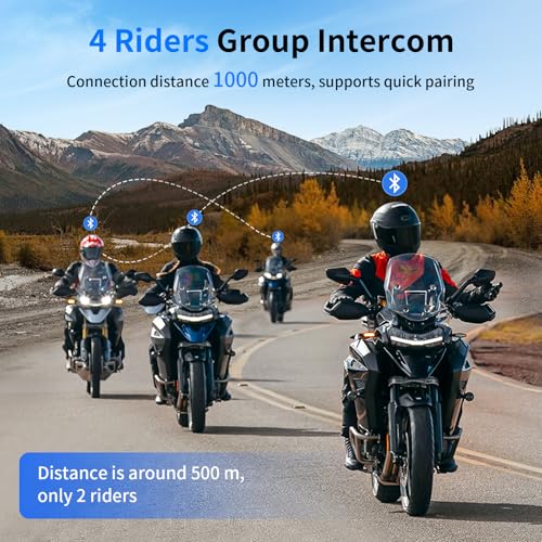 M1 S Air Motorcycle Bluetooth Headset with Music Sharing (1 Pack)