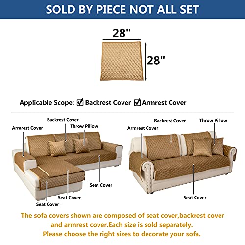 Armrest Covers (28''x28''/Square / Coffee)