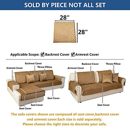 Armrest Covers (28''x28''/Square / Coffee)