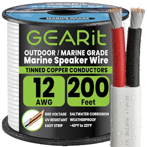 12 Gauge Marine Wire (12 AWG / 200 Feet / 2 Conductor)
