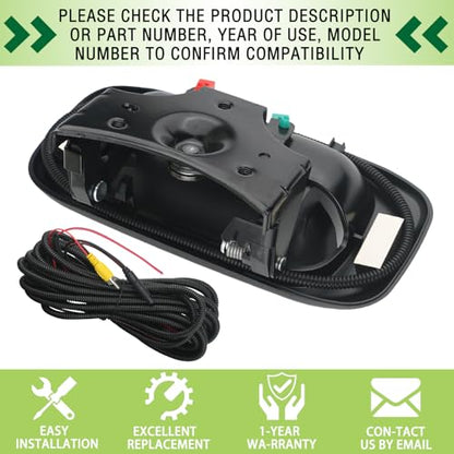 Backup Camera Tailgate Handle Rear View Camera Liftgate Latch Handle Compatible with 1999 (1999-2007 Black)