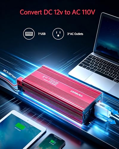 3000W Power Inverter (Red)