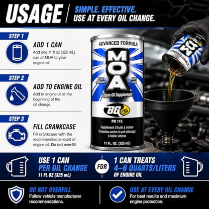 BG Advanced Formula MOA PN 115 Motor Oil Additive